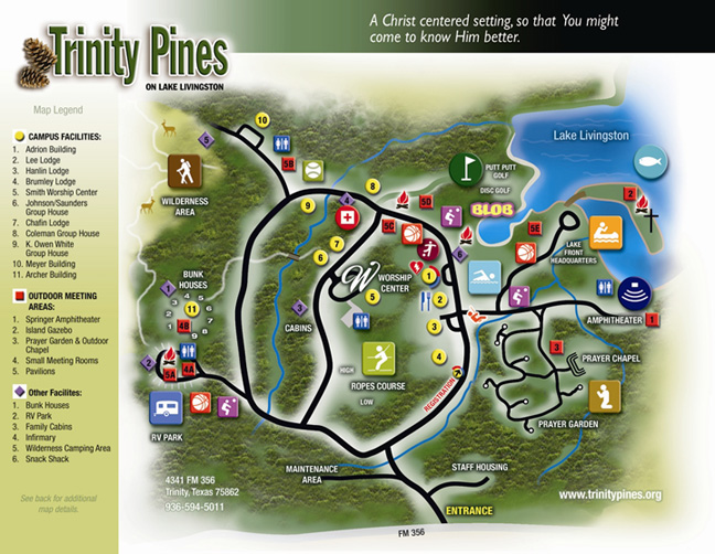 Trinity Pines Map